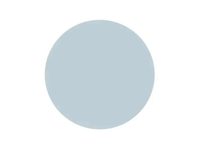 Gråblå sirkel, farge pantone 5455 CP