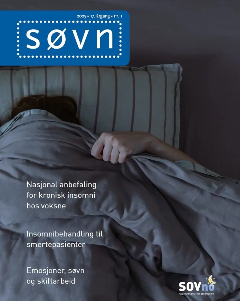 En person som ligger i en seng