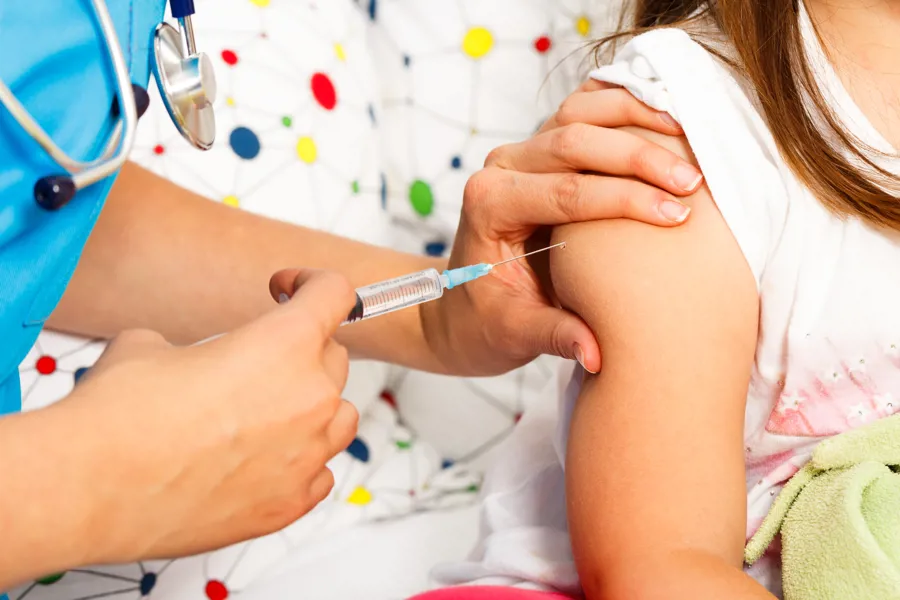 Vaksine gitt til et barn