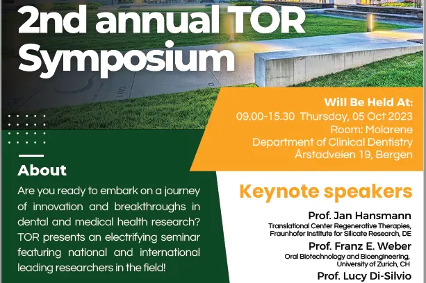 Poster for 2nd annual TOR Symposium oct5th 2023. Graphic.