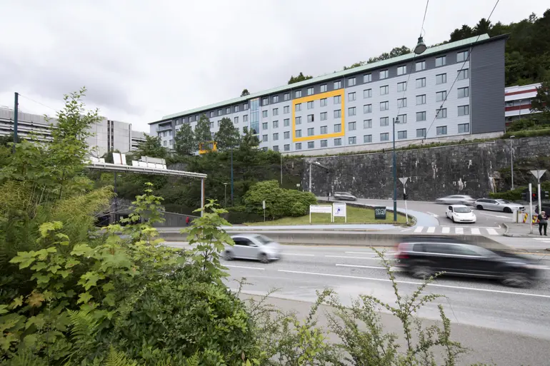 Eksteriør Armauer Hansens hus sett fra bilvei. Foto