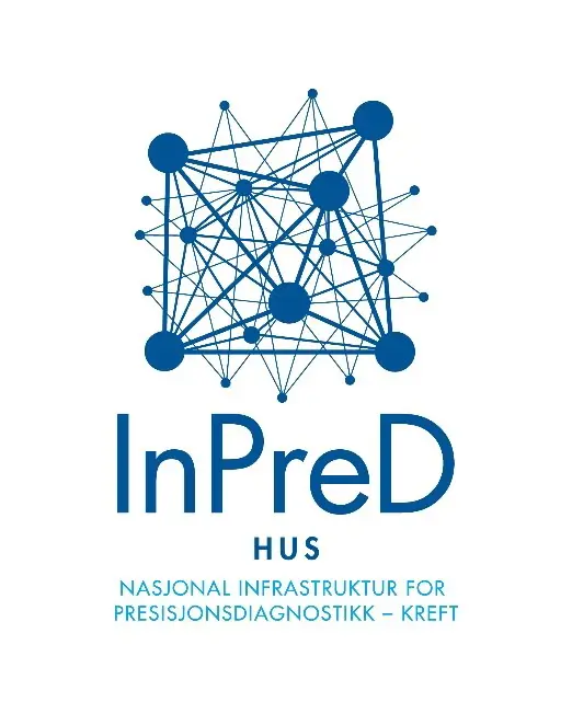 Logo. InPreD HUS. Nasjonal infrastruktur for presisjonsdiagnostikk - Kreft.