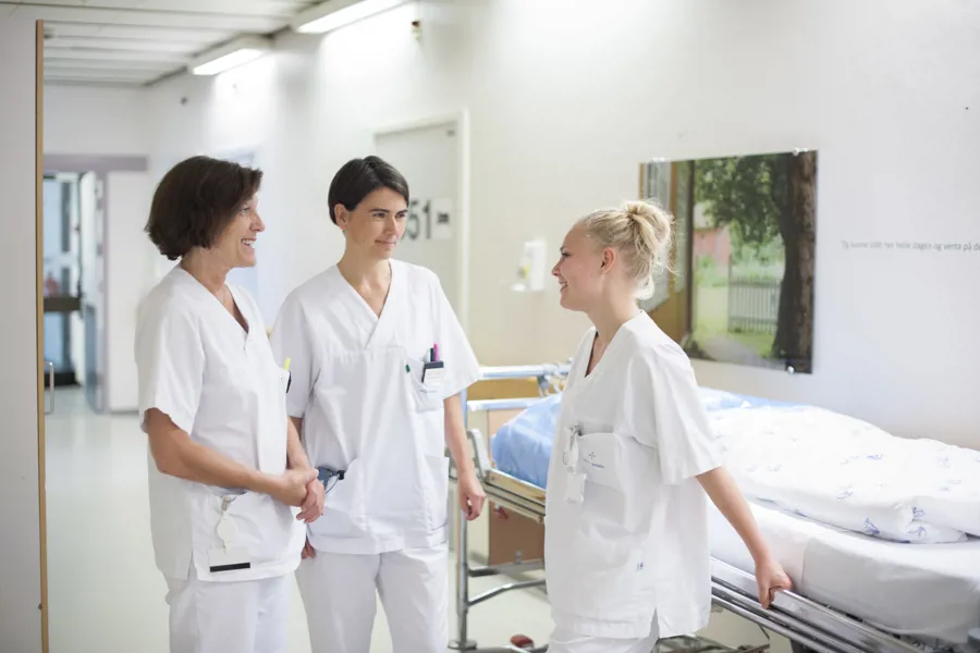 Gruppebilde sykepleiere. Foto