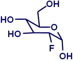 Fluormerka druesukker (FDG).illustrajon