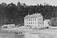 Eksteriør Kysthospitalet i Hagevik i 1893. Foto