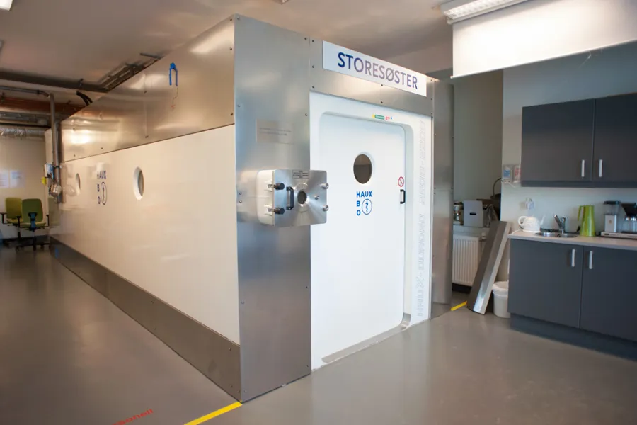 Eksteriør trykkammer akuttbehandling