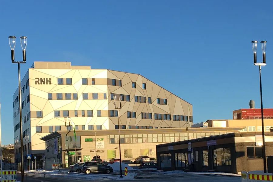 Eksteriør Region Nordhordland Helsehus. Foto
